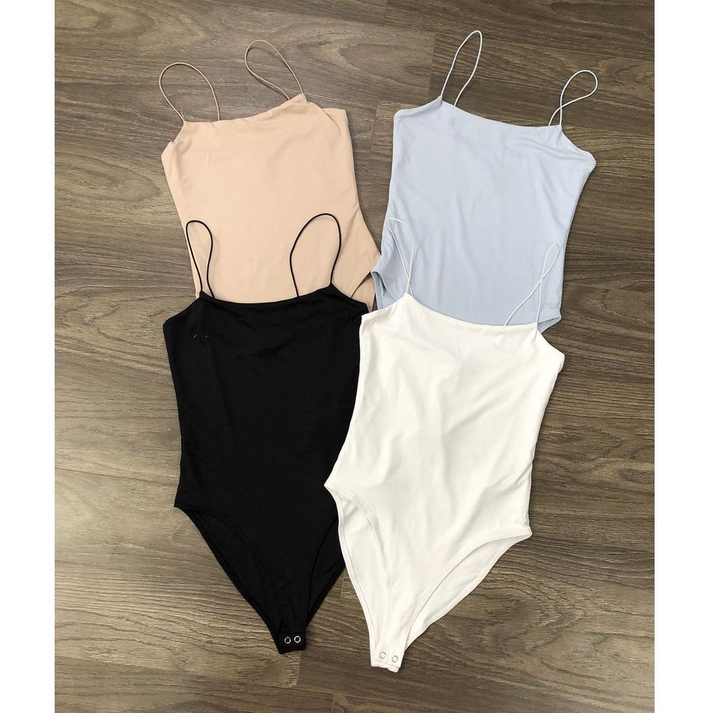 Bodysuit Nữ 2 Dây Mảnh Vnxk Hãng F21 / Chất Thun Spandex / Có Nút Bấm / Nhiều Màu | BigBuy360 - bigbuy360.vn