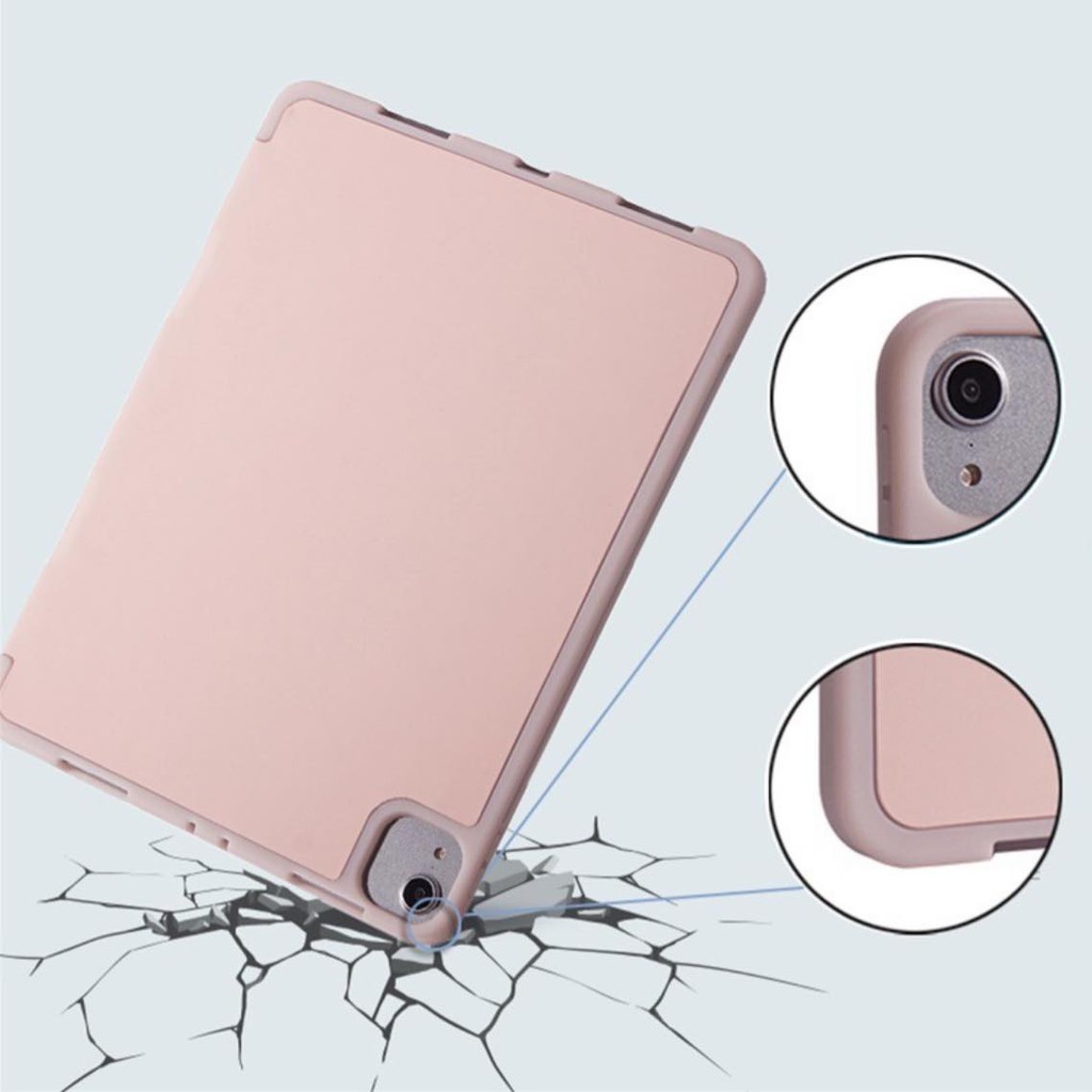 BAO DA SMART COVER SILICON, ỐP LƯNG SILICON CHO IPAD CÓ KHE CÀI BÚT CHO IPAD 10.2 INCH, IPAD 10.5 INCH, IPAD PRO 11 INCH | BigBuy360 - bigbuy360.vn