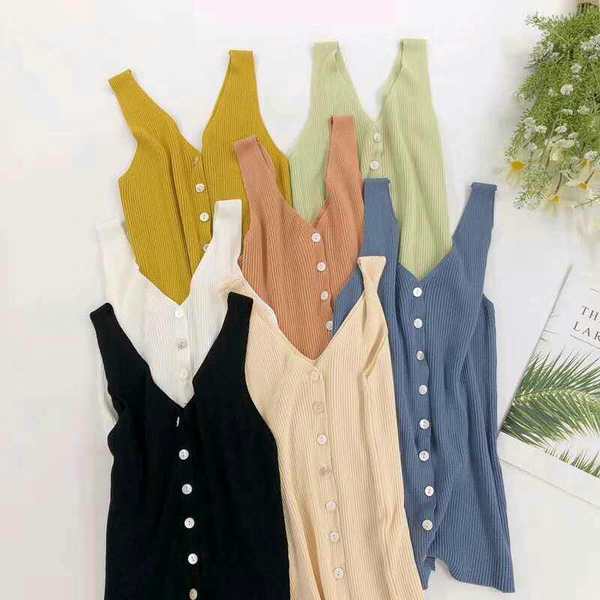 Áo Nữ Không Tay Cổ Chữ V Thời Trang Quyến Rũ | BigBuy360 - bigbuy360.vn