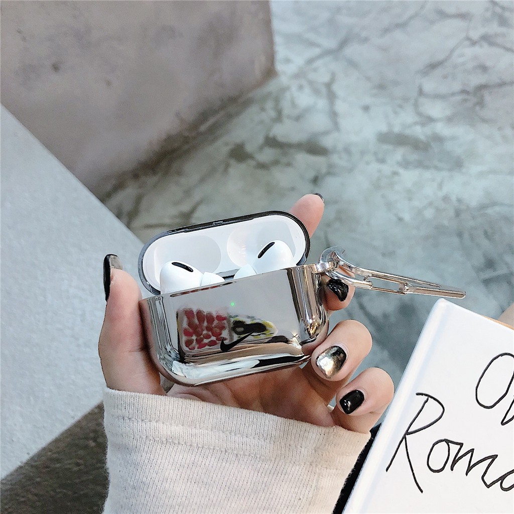 Vỏ bảo vệ hộp sạc tai nghe bằng silicon mạ cho iPhone AirPods Pro AirPods 1 AirPods 2 | BigBuy360 - bigbuy360.vn