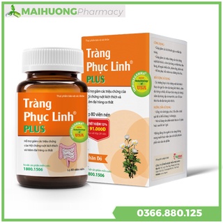 [Chính hãng , Mua 3 Tặng 2] Tràng Phục Linh Plus lọ 80 viên ,hỗ trợ cho người viêm đại tràng cấp và mãn tính.