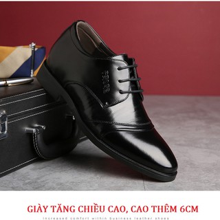 GIÀY TĂNG CHIỀU CAO 6CM DA CAO CẤP