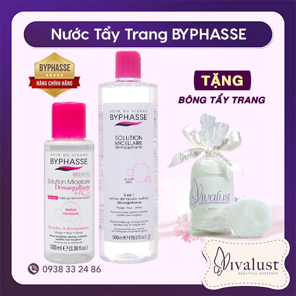 [Chính Hãng] Nước Tẩy Trang BYPHASSE Micellar Make-Up Remover Solution (500ml)