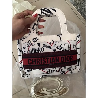 Túi dior thổ cẩm mini size 25cm ( kèm dây đeo)