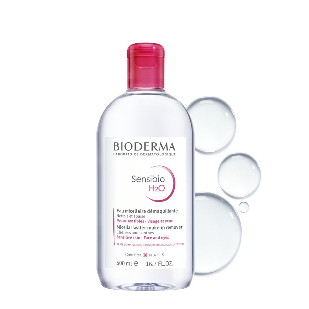Dung dịch làm sạch và tẩy trang công nghệ Micellar Bioderma Sensibio H2O 500ml | BigBuy360 - bigbuy360.vn