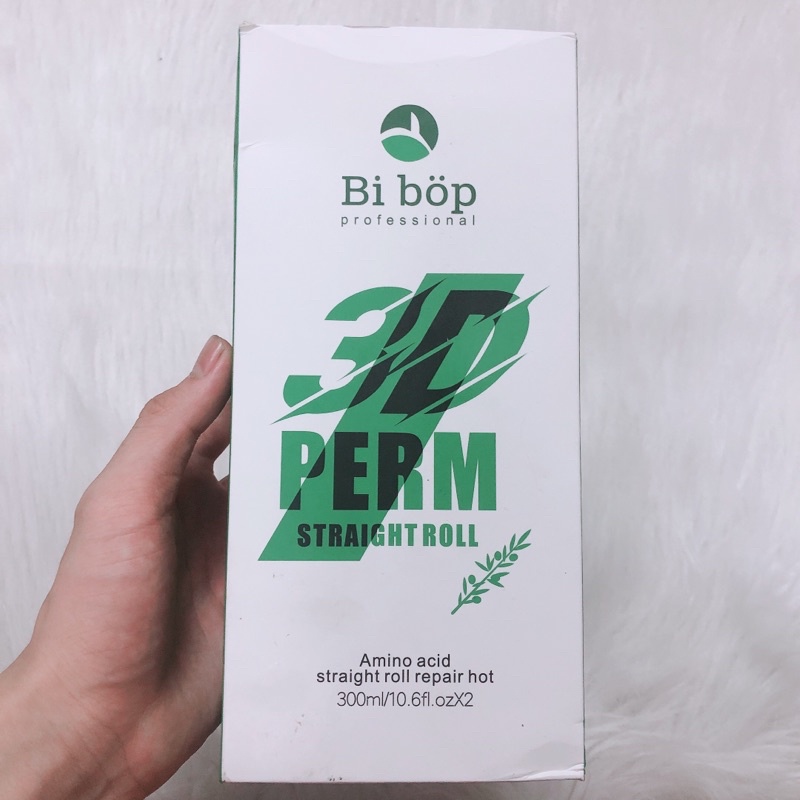 Cặp Thuốc uốn xoăn lạnh 3D PERM , Thuốc uốn xoăn tóc tại nhà 300mlx2