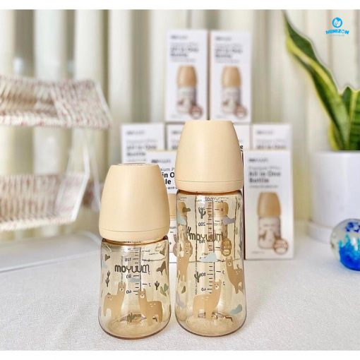 Bình sữa MOYUUM CHÍNH HÃNG nội địa Hàn Quôc 170ml và 270ml họa tiết đám mây, lạc đà, hoa cúc