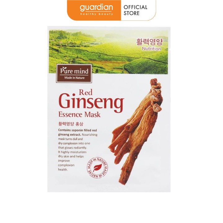 Mặt nạ Pure Mind Red Ginseng Nhân sâm đỏ (23ml)