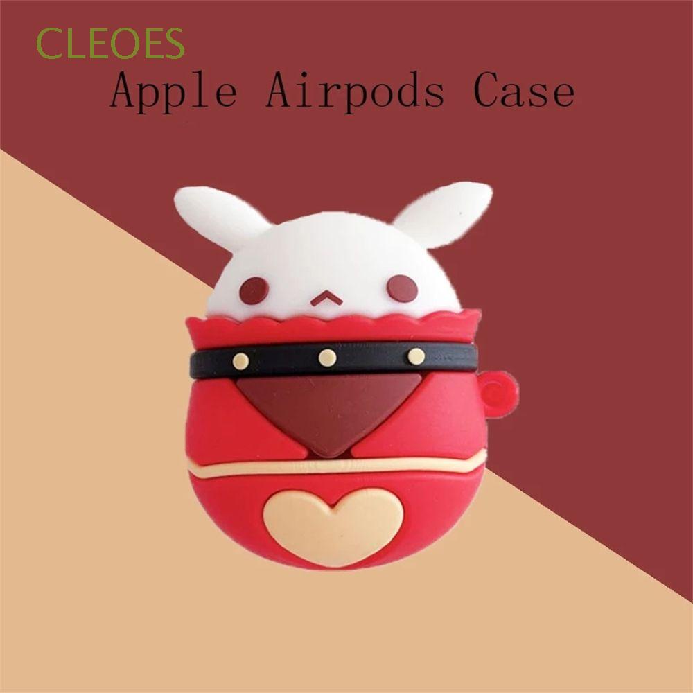 Vỏ bảo vệ hộp sạc tai nghe Airpods 1/2/Pro Klee Ganyu Keqing Bluetooth bằng silicon họa tiết hoạt hình dễ thương cho nữ