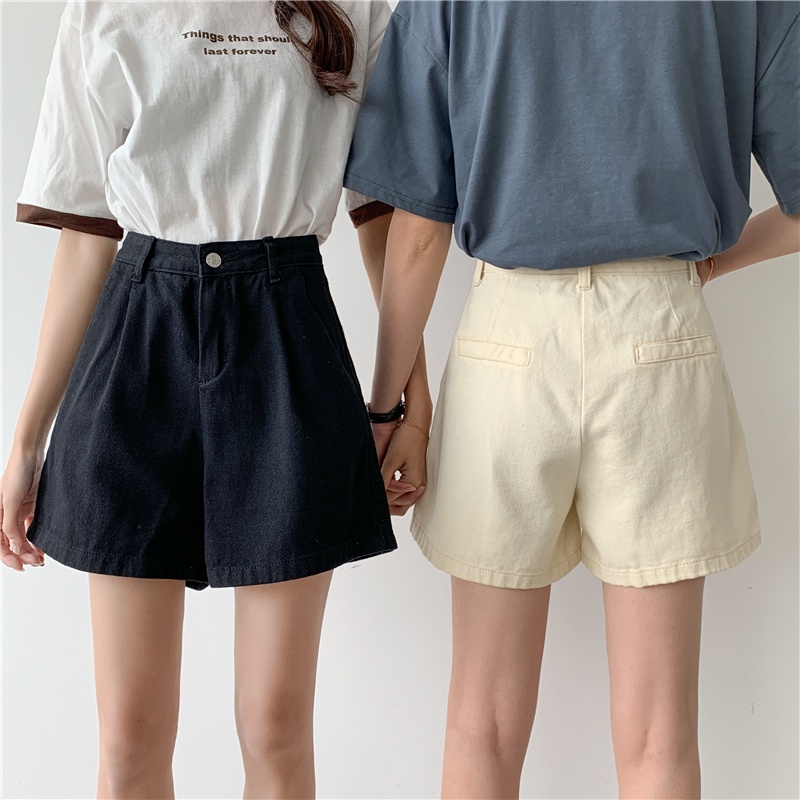 Giảm Giá Xả Kho-Quần Short Jean Hàn Quốc Giản Dị Thời Trang ootd