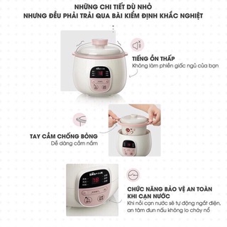 Nồi nấu cháo, ninh hầm Bear 0,8L