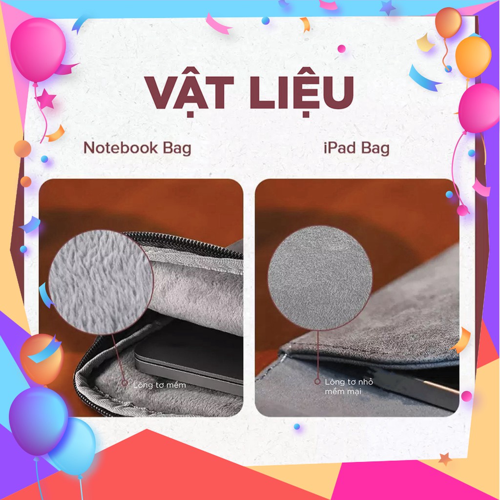 Túi đựng bảo vệ iPad, laptop kt 9.7inch, 12.9 inch, 13.3 inch, 15.4 inch UGREEN LP187