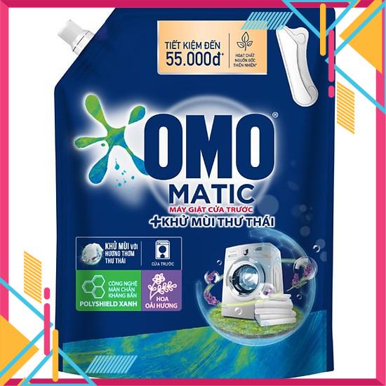 Nước giặt Omo Matic cửa trước túi 3.6 kg (xanh)