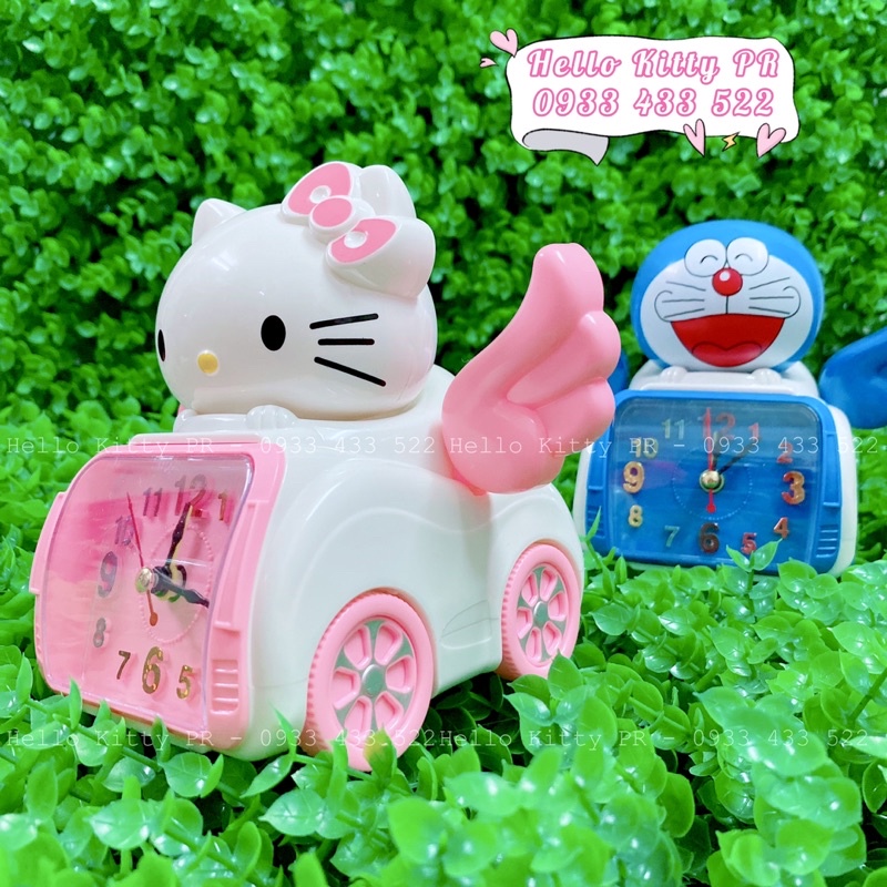 Đồng hồ báo thức Hello Kitty Doremon Doraemon