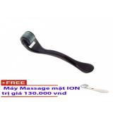 Cây lăn kim trị sẹo rỗ tái tạo chăm sóc da cao cấp (Đen)+ Tặng Máy massage mặt Y1200 HÀNG NHẬP