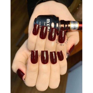 Sơn gel Mxbon tone đỏ 6 màu - Sơn móng tay gel đậm đặc lên màu chuẩn