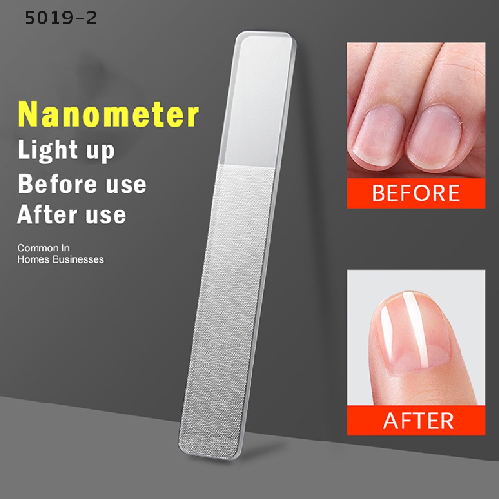 [GAV] 1PC Professional Nano Glass Nail Buffer Durable File Shiner Manicure Files Nail {VN}