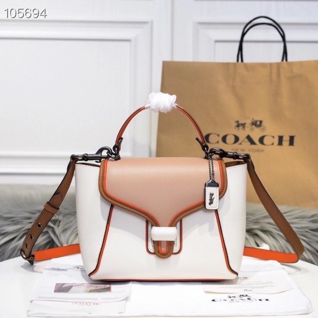 🆘RẺ NHẤT SHOPEE🆘 TÚI COACH CARRYALL 23 viền cam