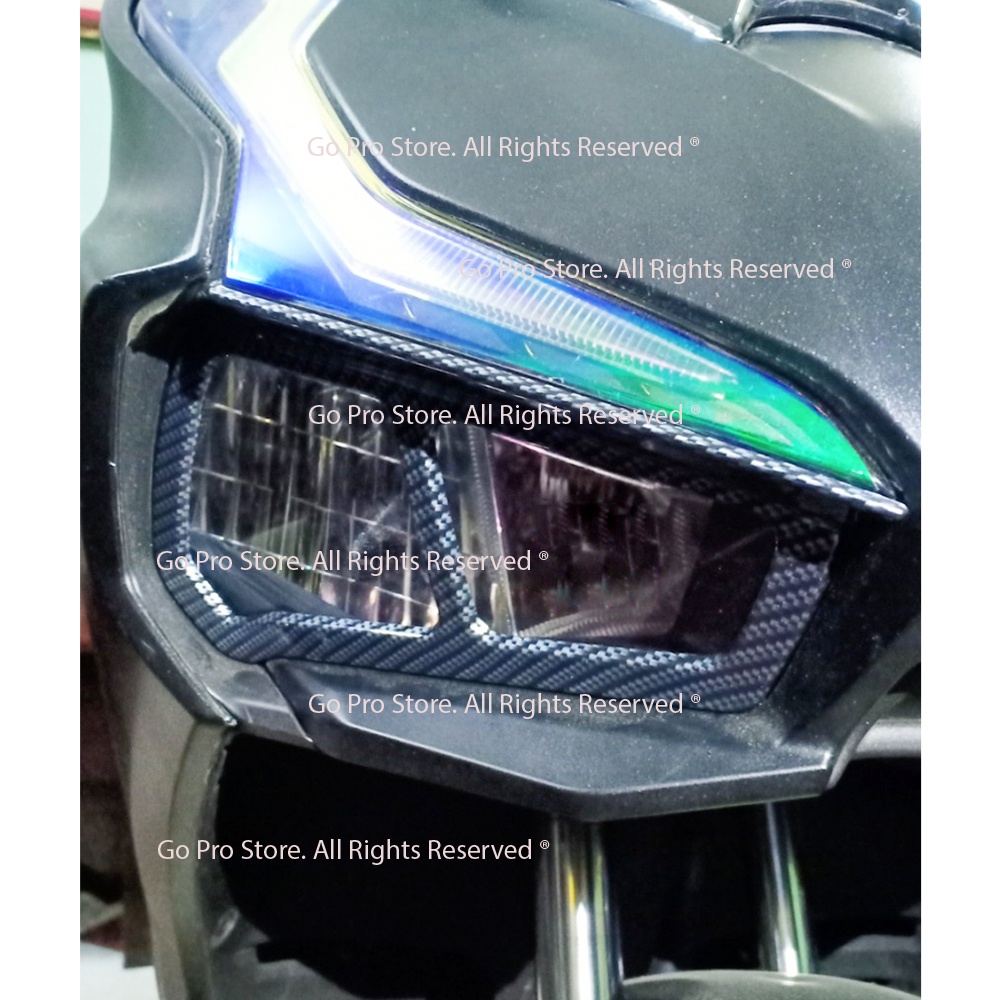 Ốp Viền Đèn Pha AIR BLADE 2020 - 2023 Loại 02 Mảnh