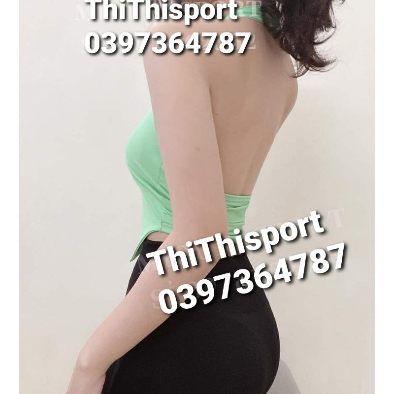 Áo Bra Yếm Vạt Hở Lưng Sexy Thời Trang Tập Gym Co Giãn, Thấm Hút Tốt TẶNG KÈM MÚT NGỰC TRÒN