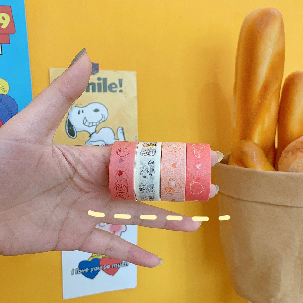 Băng keo dán học tập washi tape hình cute dễ thương