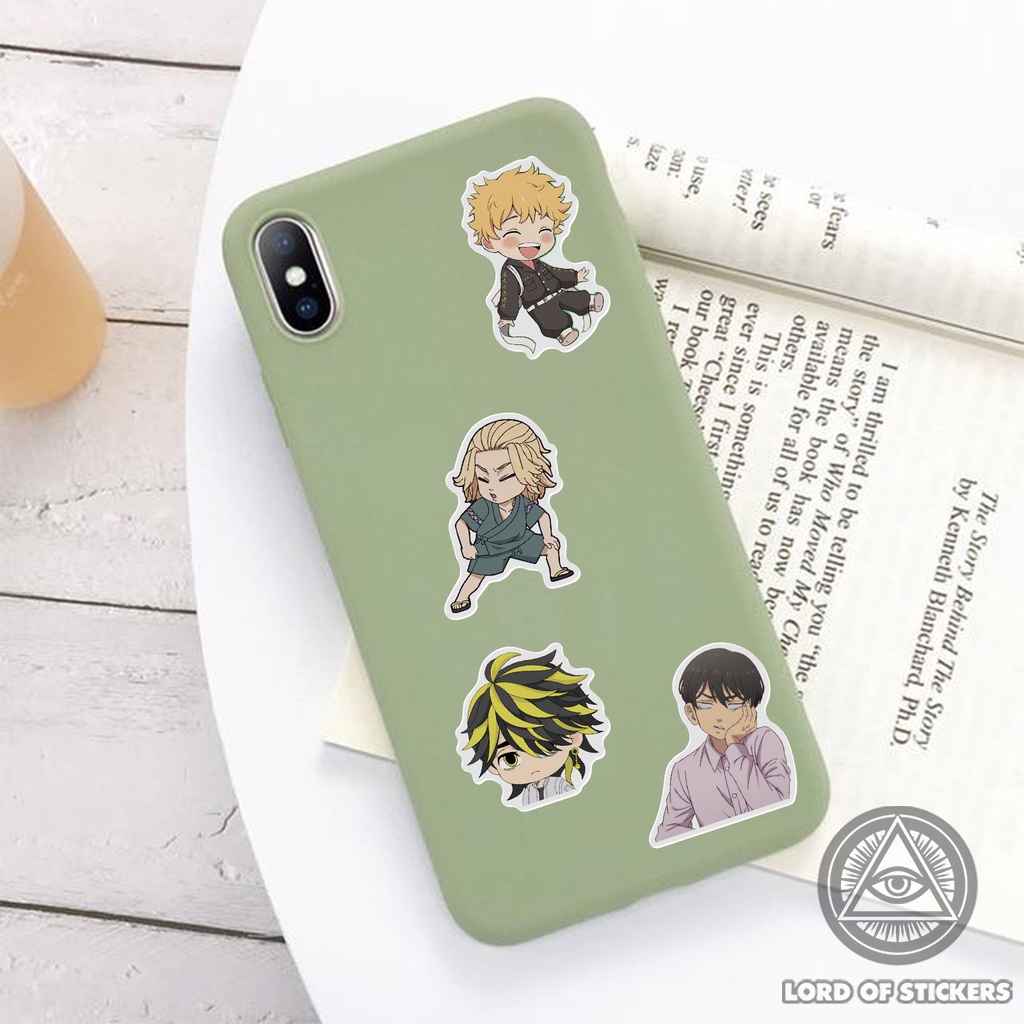 Set 100 Hình Dán Tokyo Revengers Anime Manga Sticker Chống Thấm Nước Trang Trí Mũ Bảo Hiểm, Ván Trượt, Laptop, Vali, Sổ