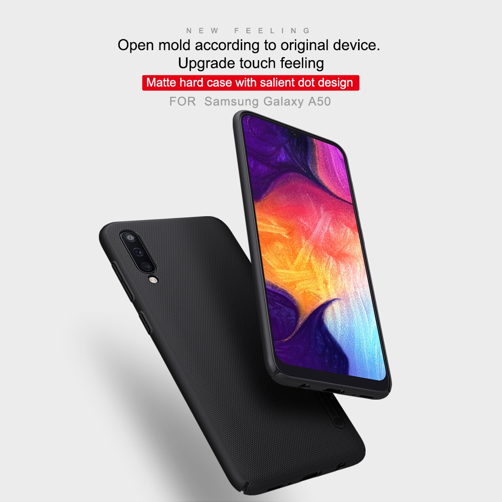 Ốp điện thoại hiệu NILLKIN nhám màu trơn siêu mỏng cho Samsung Galaxy A50