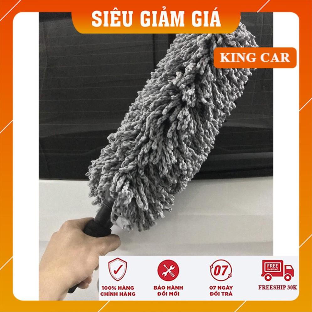 Chổi lau bụi nội thất xe hơi sợi dầu, chổi lau bụi cán co rút tiện lợi - Có video - Shop KingCar