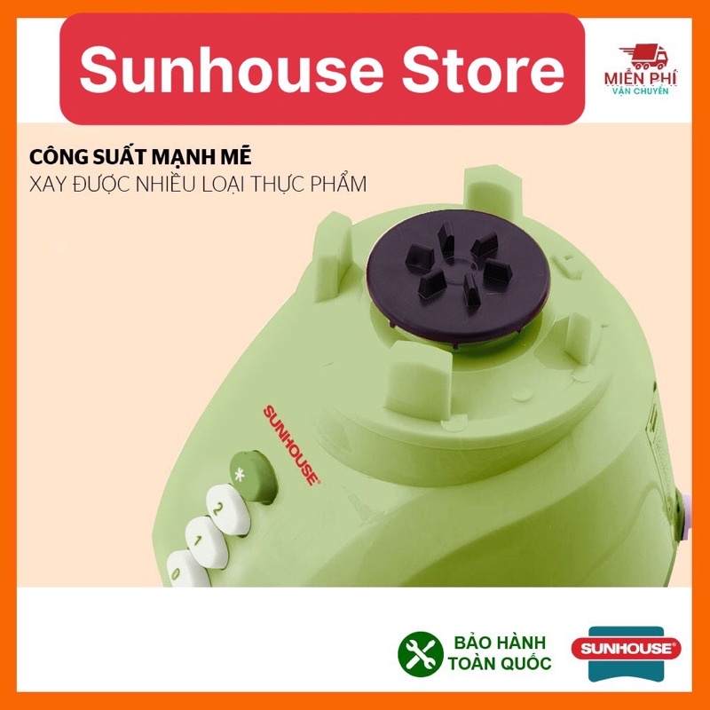 Máy xay sinh tố Sunhouse SHD5112, Máy xay sinh tố với cối lớn giúp việc pha chế rau củ quả, thực phẩm dễ dàng.