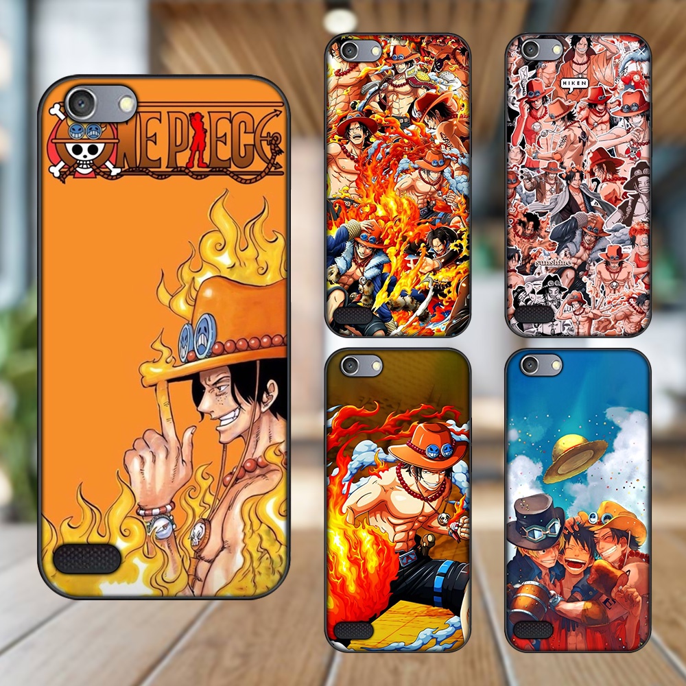 Ốp lưng Oppo A33 Neo 7 viền đen in hình Ace One Piece
