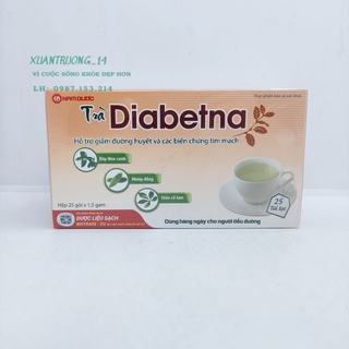 CHÍNH HÃNG Trà Diabetna - Giúp Hạ Đường Huyết hộp 25 túi