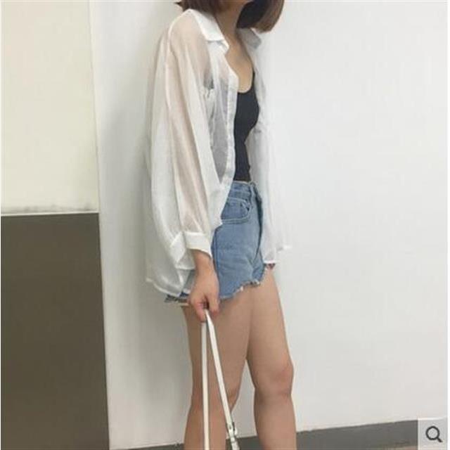 Thời Trang Áo Sơ Mi Chiffon Dáng Rộng Phong Cách Hàn Quốc Cho Nữ | BigBuy360 - bigbuy360.vn