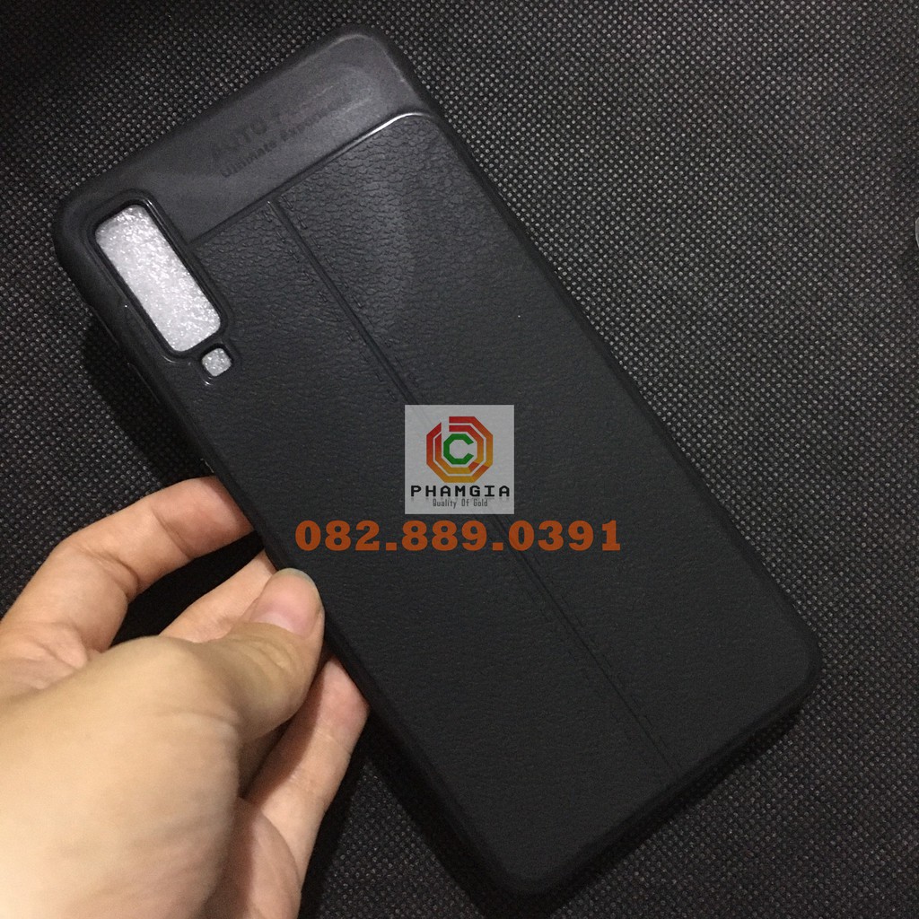 Ốp lưng Samsung A7 2018 dẻo đen cao cấp