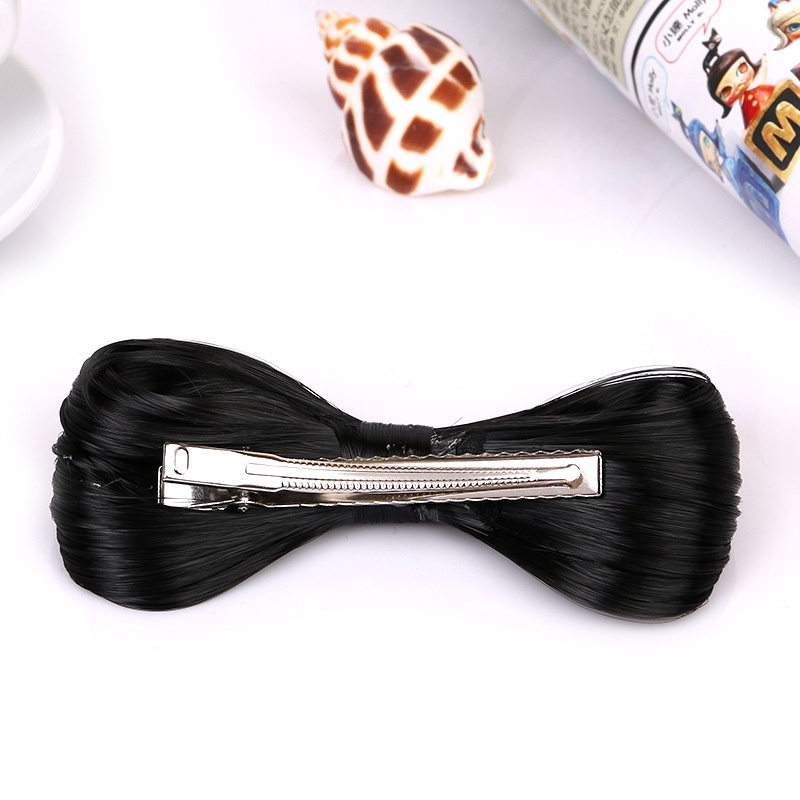 Kẹp Tóc Giả Thắt Nơ Dễ Thương Cho Bé Gái