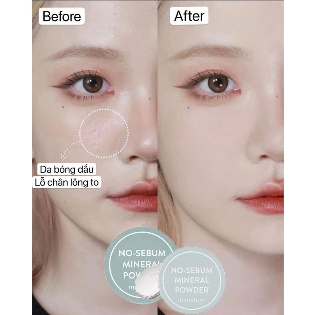 Phấn Phủ Kiềm Dầu Dạng Bột Khoáng Innisfree No Sebum Mineral Powder 5g chính hãng