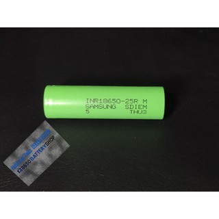 Pin sạc 18650 Samsung 25R 2500mah xã 20A mới 100%
