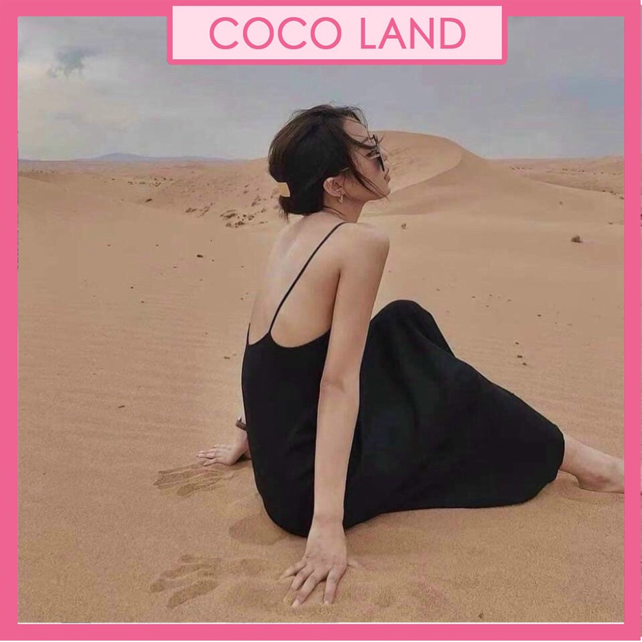 Đầm body 2 dây, váy nữ body hở lưng màu đen cá tính coco land deal xịn, chất xịn giá tốt | WebRaoVat - webraovat.net.vn