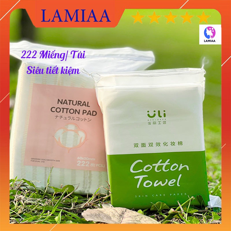 Bông tẩy trang 222 miếng 3 lớp cotton pads