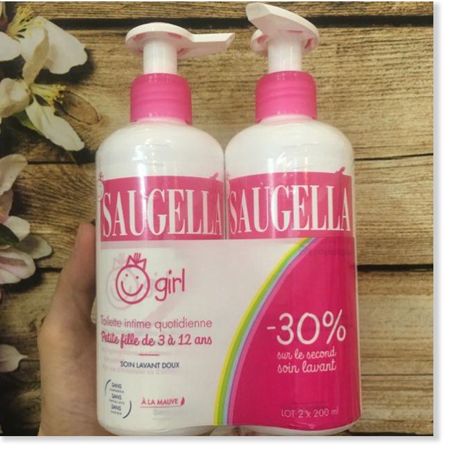 [Mã chiết khấu giảm giá mỹ phẩm chính hãng] Saugella Girl - Dung Dịch Vệ Sinh Cho Bé Gái 200ml