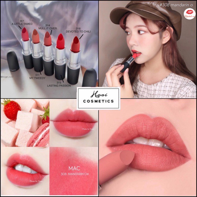 Son MAC Chính Hãng RUBY WOO/DEVOTED TO CHILI/LADY DANGER/DANGEROUS/MARRAKESH - Hàng Đủ Bill Bao Check