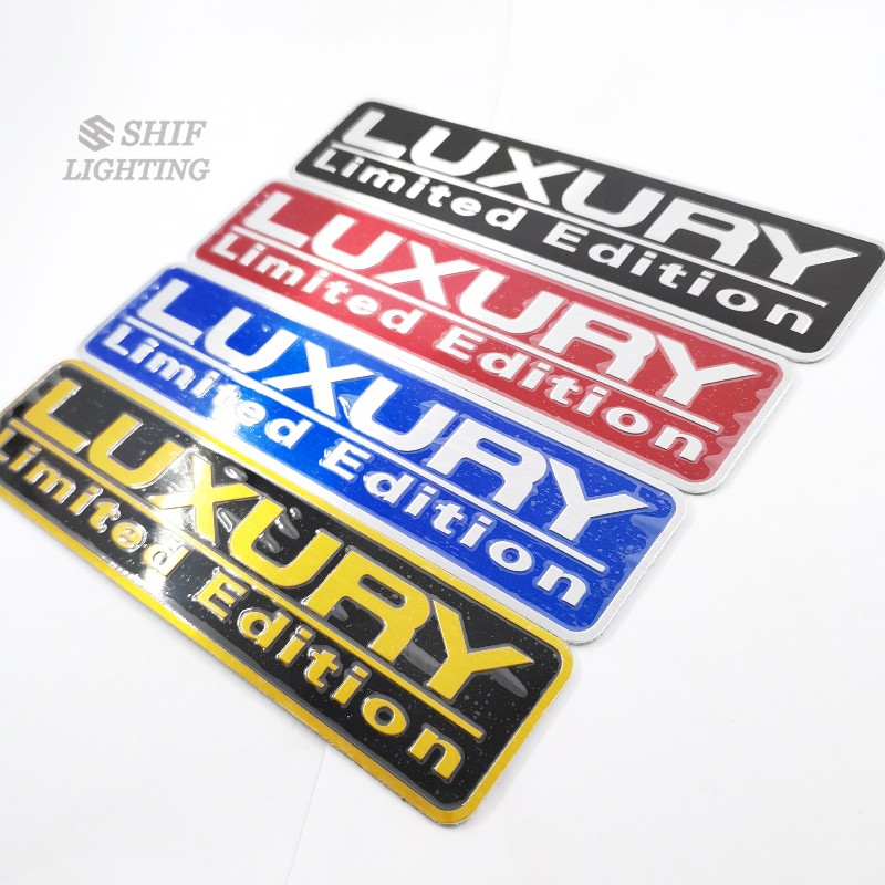 1 Sticker Logo Xe Hơi Bằng Nhôm Phiên Bản Giới Hạn
