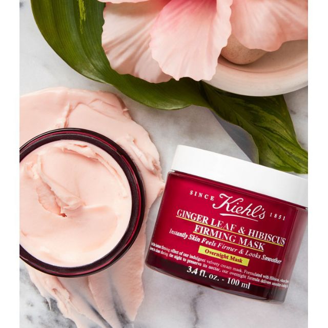 Mặt nạ ngủ làm căng sáng da, giảm nhăn Kiehl's Ginger Leaf & Hibiscus Firming Overnight Mask mini