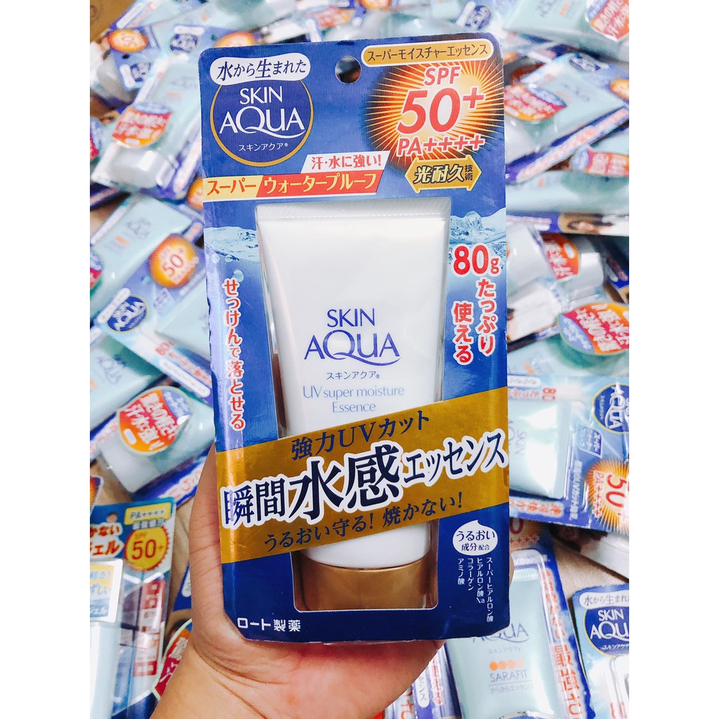 Kem chống nắng Skin Aqua UV Super Moisture Essense / Gel SPF 50+/PA++++