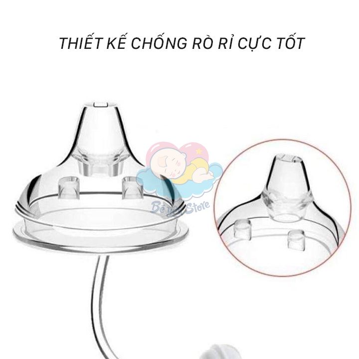 Ống tập hút cho bé thay thế núm ti bình sữa - Ống hút bình Avent, bình cổ rộng 5,5cm (thương hiệu MYBAOBY)