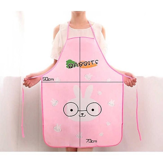Tạp Dề Nấu Ăn Pha Chế Nylon Chống Nước Cute
