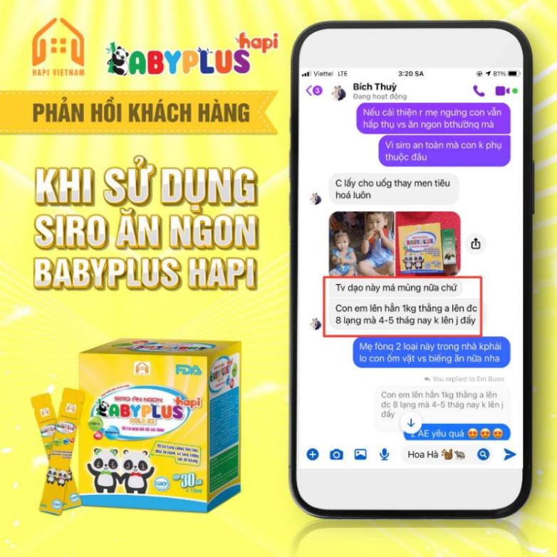 BABYPLUS MUA 1 TẶNG 2 Siro Ăn Ngon Baby Plus, Giúp Bé Ăn Ngon, Ngủ Ngon, Tiêu Hoá Tốt, Tăng Cân, Tăng Sức Đề Kháng