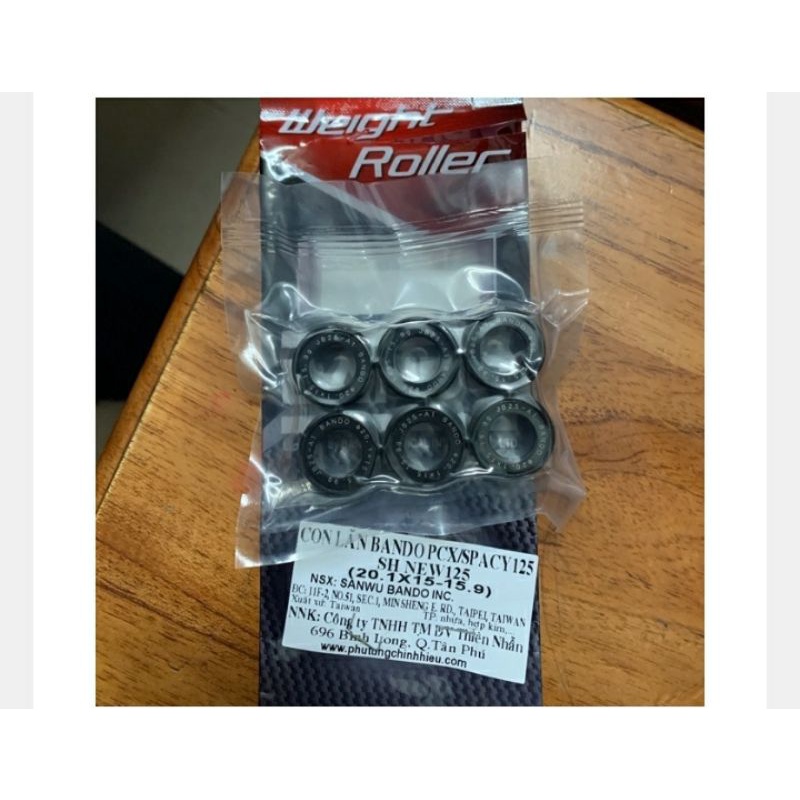 BI NỒI BANDO XE TAY GA PCX 125, SPACY 125, SHVN 125CC (RR20.1X15-15.9)