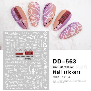 Sticker & Decal dán móng tay chữ 2