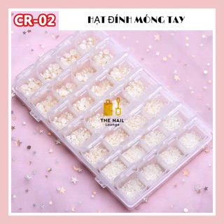 HẠT ĐÍNH MÓNG TAY ( tặng khay 28 ô)