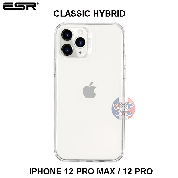 Ốp lưng trong suốt ESR CLASSIC HYBRID cho IPhone 12 Pro Max / 12 Pro chính Hãng